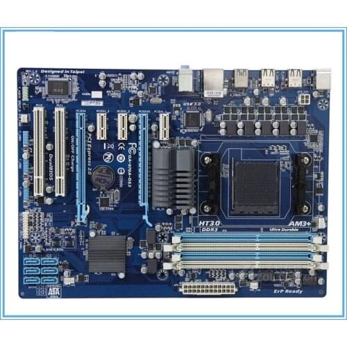 Gigabyte original desktop motherboard GA-970A-DS3 DDR3 Socket AM3+ boards 970A-DS3 motherboard on sales boards