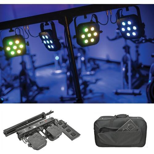 Flat LED Par Kits High Quality 7X40W RGBW 4IN1 LED Stage Par Light With Light Stand 25 Degree Beam Professional Dj Equipment KTV