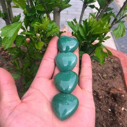 Natural donglin jade crystal heart adventure energy healing