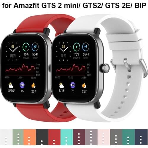 New Silicone 20mm Watch Strap for Amazfit GTS 2 Mini/ GTS2/ GTS 2E / BIP Lite Band Strap for Amazfit GTR 42mm Watchband