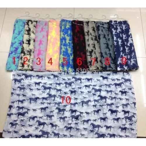 Horse Print Scarf Wrap Shawl Womens Accessories Scarves 100pcs/lot Free Shipping