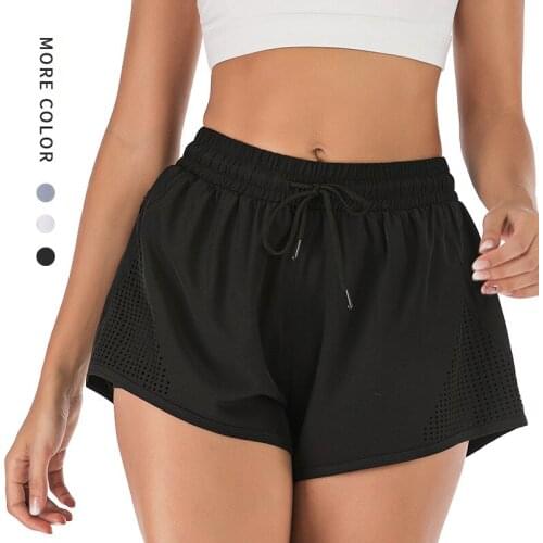 High Waist Women Yoga Sports Shorts Summer Fitness Jogger Running Short Pants Girl Anti-glare Workout Quick Dry Shorts
