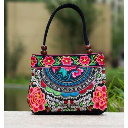Price-promotion Women' handbag!New nice Embroidered Lady bags national trend handbag embroidered embroidery Lady carry bag