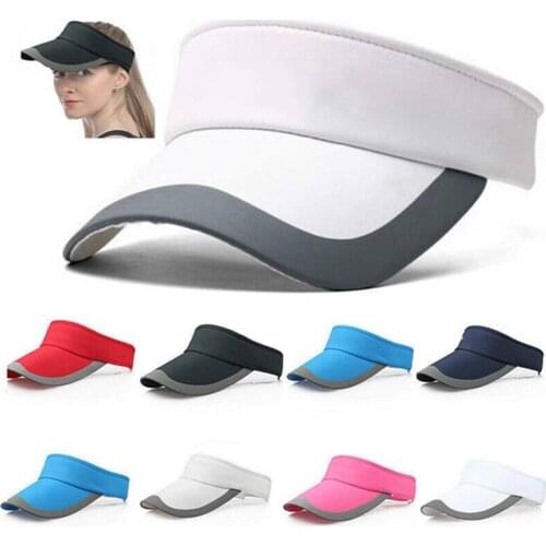 Tennis Caps Summer Breathable Air Sun Hats Sun Sports Visor Hat For Women Men Running Beach Baseball Golf Hats Sunscreen Caps