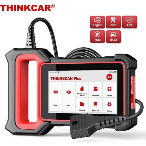THINKCAR Thinkscan Plus S4 OBD2 Auto Scanner Professional Coder Reader ABS SRS TCM BCM Engine System OBD2 Car Diagnostic Tools