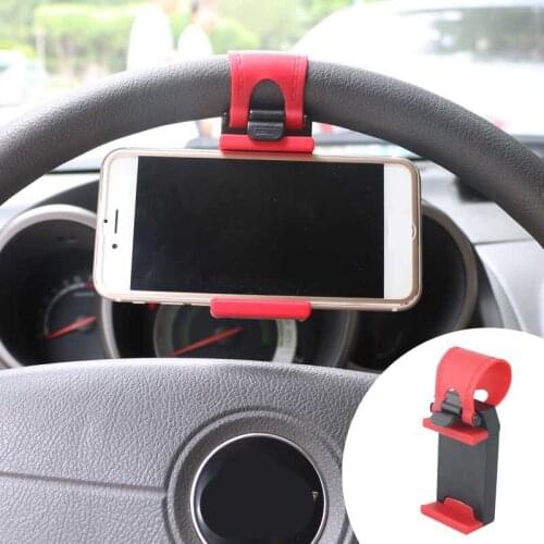 Universal Car Steering Wheel Mobile Phone Holder Mount Buckle Socket Holder Xiaomi Mi8 SE 6X Mi6 Mi A1 Mix 2S GPS Stands Foroppo
