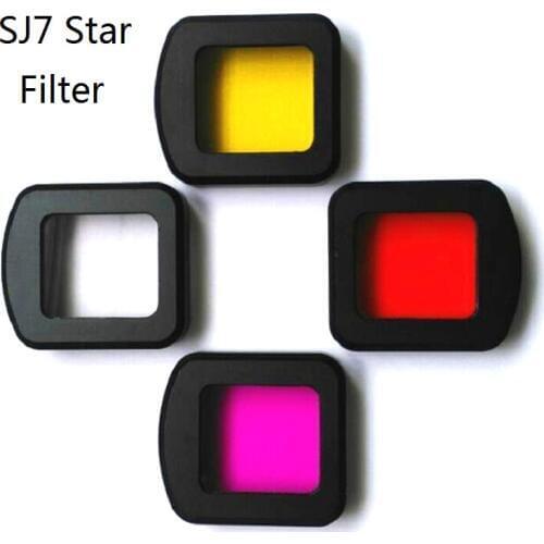 New SJCAM SJ7 UV CPL Filter Waterproof Case/Shell Lens cap Housing/Diving UV red/Cover for Sj7 Star Action Camera Accessories