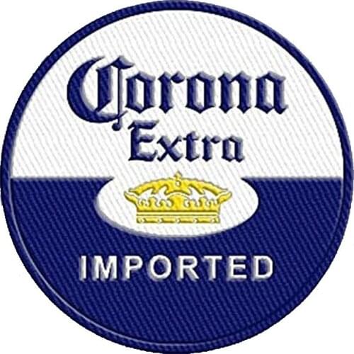 2'' CORONA BEER Embroidered sew Iron On Patch