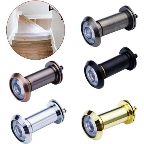 1pc Security Door Eye Spy Hole Peephole Viewer 200° Adjustable Glass Lens
