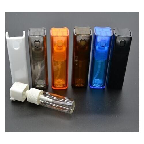 10pcs 10ml empty cosmetic atomizer sample perfume bottle plastic spray cosmetic containers portable travel refillable bottles