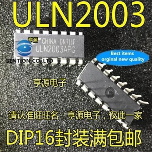 50Pcs ULN2003APG ULN2003 Driver chip DIP16 in stock 100% new and original