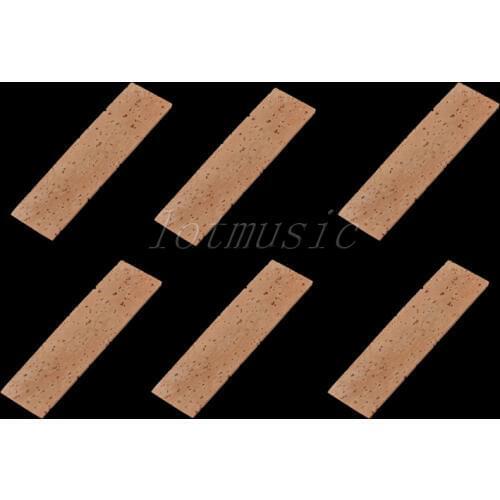 6Pcs Bb Clarinet Neck Joint Cork Sheet Natural Natural Cork 2mm Clarinet Parts