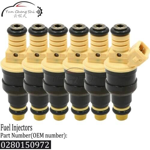 6PCS fuel injectors 0280150972 for Ford RANGER / EXPLORER 4.0 V6 1993 1994 1995 1996