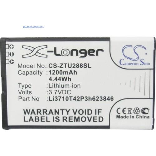 Cameron Sino 1200mAh Battery Li3710T42P3h623846 for ZTE U288