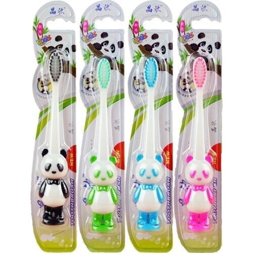2Pcs Children Cartoon Baby Girls Boys Soft Deciduous Tooth Training Brush Kids Teeth Cleaning Toothbrush