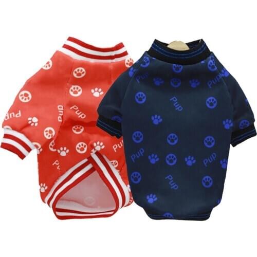 Designer Dog Jacket for Small Medium Dogs Letter Print Dog Clothes Luxury French Bulldog Coat Paws Print Pets Costume A179