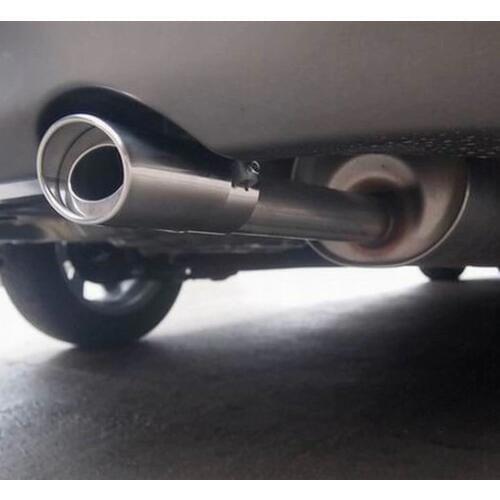 7608 1PC Vehicle Exhaust Muffler Stainless Steel Pipe Chrome Trim Modified Car Tail Throat Liner