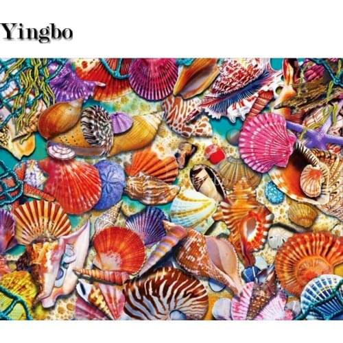 Sea color shell conch Diamond Painting gift Full Square Round drill New Arrival Diamond Embroidery Sale Diamond Mosaic Decor
