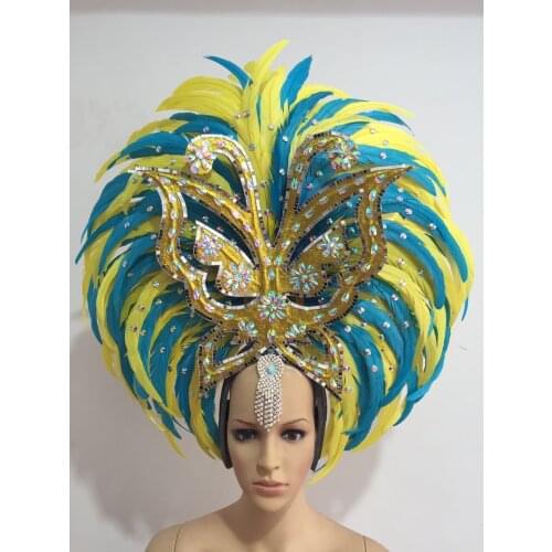 Lo spettacolo di danza copricapo di piume di accessori di abbigliamento La FESTA La Maschera IL Festival