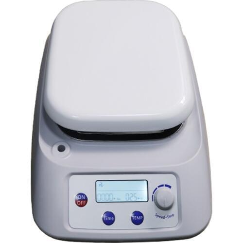 Hot plate Magnetic Stirrer Timing Lab Mixer with heat stirring capacity 1L adjuatable 0~1600rpm 60 Celsius LCD
