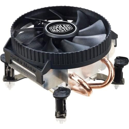 Cooler Master V200 TDP95W 2 heat pipe HTPC fan for Intel 775 1155 1156 1151 1150 M-ATX PC radiator 90 mm silent cooling