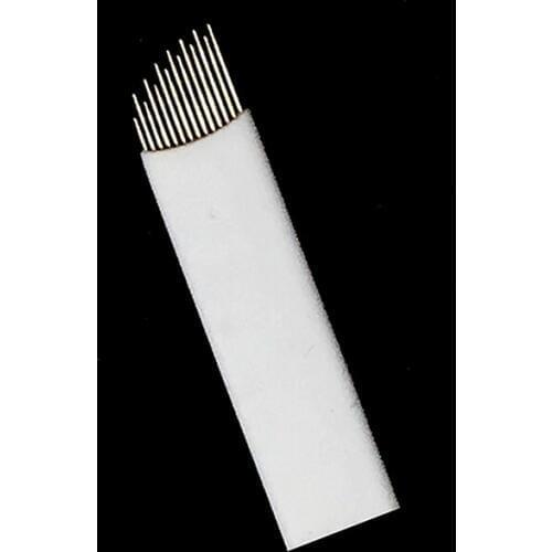 Wholesale 500pcs 14 Pin Microblading Needle Tebori Blade Permanent Makeup Tattoo Microblading Manual Pen 3D Embroidery Eyebrow