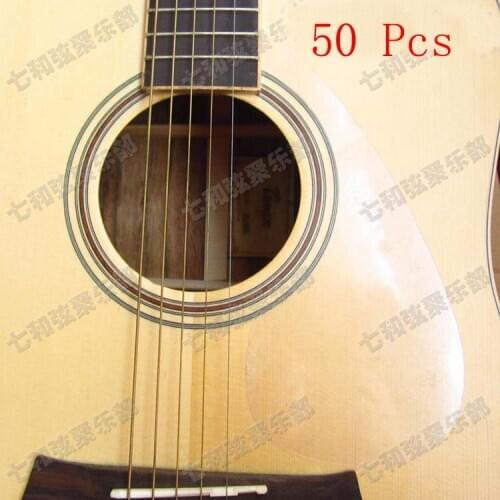 50 Pcs Transparent Clear Guitar Pickguard Pick Guard Anti-scratch Plate for Folk Acoustic Guitar (TM-YM-50)
