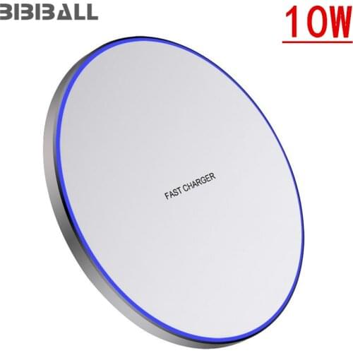 QI Wireless Charger 10W for iPhone 12 mini X XR XS Max 8 Qi Wireless Fast Charging for Samsung S20 a20 a40 a50 Huawei P30 pro lg