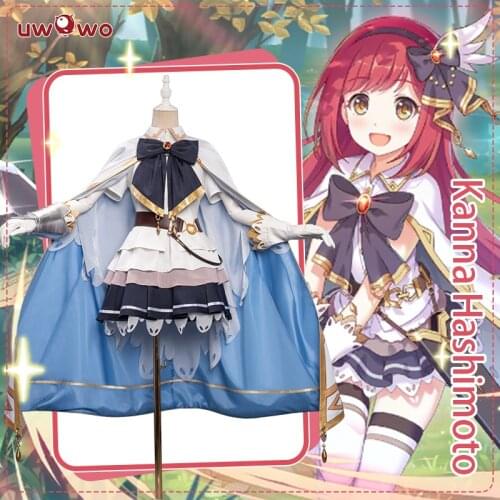 UWOWO Game Princess Connect! Re:Dive Kanna Hashimoto Cosplay Costume Cute Girl Dress Cosplay