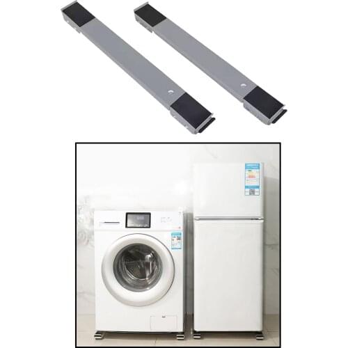 2 Pcs Universal Drum Washing Machine Dryer Holder Adjustable Washing Machine Stand Base Multi-functional Movable Trolley
