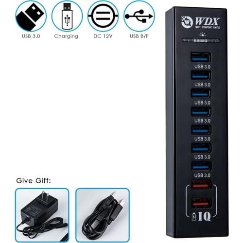 USB HUB 9 Port USB 3.0 Splitter for Keyboard Mouse Printer Fast Charging Usb Hub With Power Supply For Macbook PC Laptop