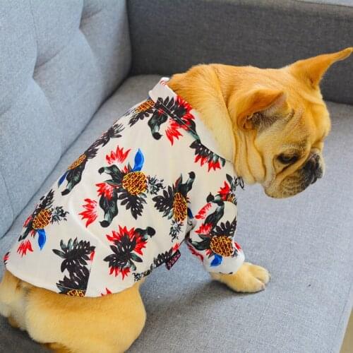 Pet Clothes Summer Shirt Cute Fruit Pattern Dress T-shirt Puppy Print Vest Outfit Apparel Small Medium Dog Clothes