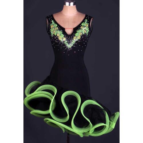 New style latin dance costumes senior sexy latin dance dress for women latin dance dresses S M L XLXXL DQ1013