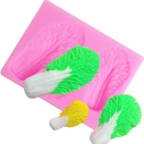 Chinese cabbage Shaped vegetables 3D Silicone Mold Cake Decoration tools Fondant Clay Resin sugar Candy Sculpey T0728