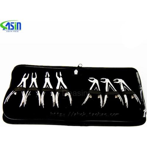 7pcs/set Stainless Steel Dental Forceps Childrens Tooth Extraction Forcep Pliers Kit Orthodontic Dental Surgical Pliers Kit