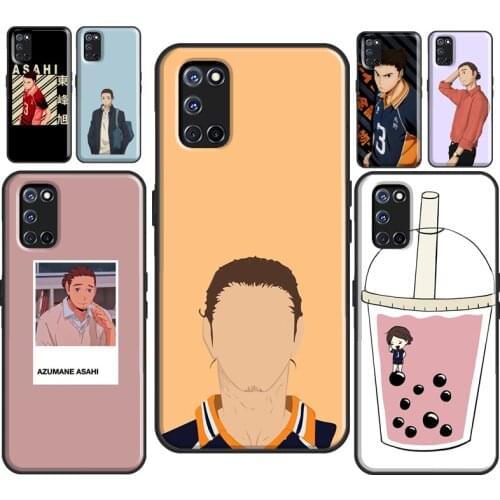 Anime Haikyuu Azumane Asahi For OPPO Find X2 X3 Pro A1K A3S A5S A15 A52 A72 A83 A91 F7 A53 A31 A9 A5 2020 Phone Case