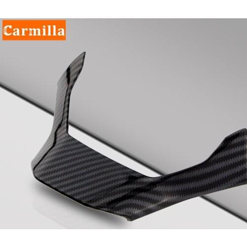 Carmilla Car Steering Wheel Trim Cover Fit for Peugeot 508 2011-2016 408 2014-2020 Carbon Fiber Center Console Inner Styling