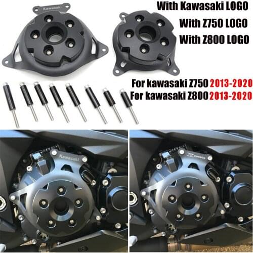 For Kawasaki Z750 Z800 Z 750 2013-2020 Motorcycle Engine Stator Case Cover Engine Protective Cover Protector Sliders Crash Pad