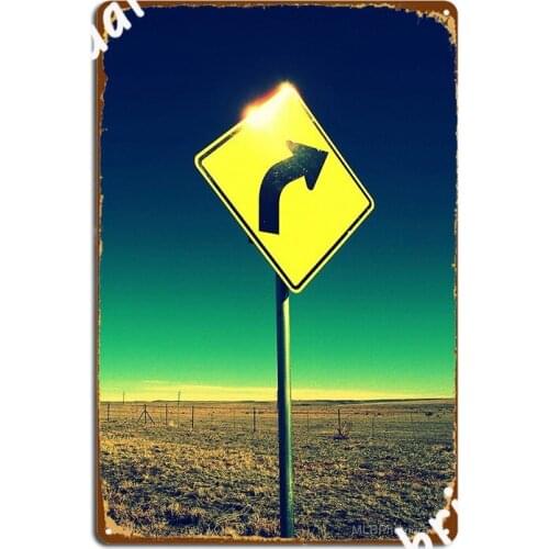 Road Sign In New Mexico Metal Plaque Poster Poster Home Vintage Pub Tin Sign Poster