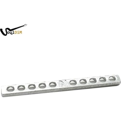 40pcs Electric Guitar 6 Hole Humbucker Pickup Metal Spacer Bars Pole Spacing 50mm 52mm Neck Bridge for choose