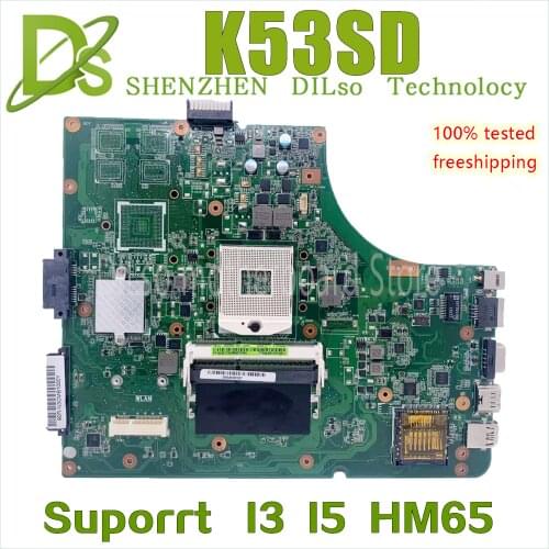 KEFU K53SV For ASUS K53S K53S K53SM K53SC K53SJ Mainboard Motherboard GT520M-1G Motherboard integrated Test