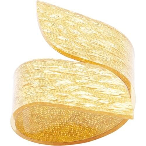 Fashion Golden/Silver Acrylic Napkin Rings Table Accessories Beauty Special Irregular Plastic Napkin Holder For Wedding Hotel