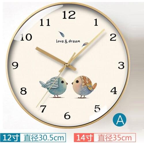 Nordic Wall Clock Art Vintage Simple Modern Designed Household 3d Watch Cartoon Cute Wall Clock Living Room Creative Decors