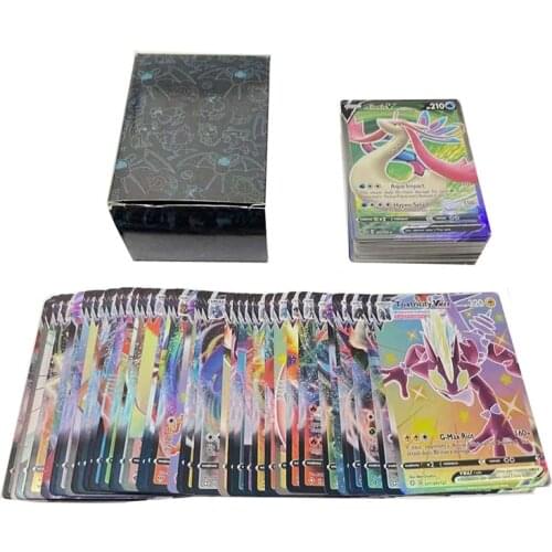 NEW English Version 100VMAX 200GX 20ENERGY Pokemon Shining Card Featuring No Repeat Battle Carte Trading Game Collection Gift