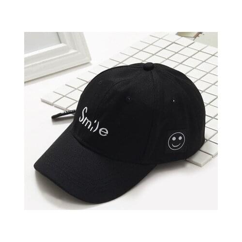 2020 new smile baseball cap Adult Unisex dad hat sun hat ponytail hat fashion hats for men woman smile Letter hats accessories