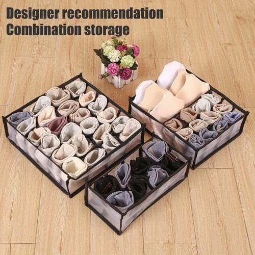 Underwear Bra Organizer Storage Box Drawer Closet Organizers Divider Boxes For Underwear Scarves Socks Bra