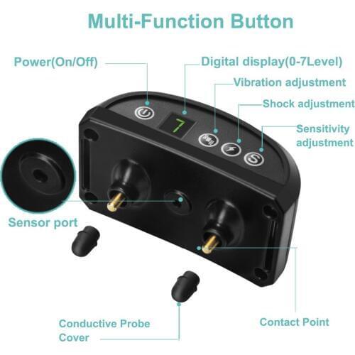 Bark Collar Dog No Bark Collar Anti-Barking Collar Shock Training Collars with Beep/Vibration/No Harm Rechargeable Water Proof