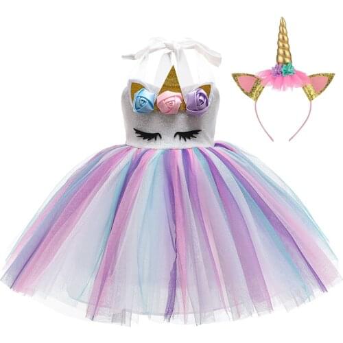 LZH New Year Kids Dresses For Girls Carnival Costume Flower Girls Wedding Princess Dress Children Evening Party Dress vestidos