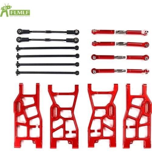 Alloy Suspension LT Extended A-arm with Tie Rod Dog Bone Set for 1/5 Losi 5ive T ROFUN ROVAN XLT LT KingmotorX2 Rc Car Toy Parts