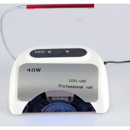 Smart 2.0 Nail Dryer 48W UV LED Lamp Nail with Smart Timer Invisible Digital Timer Display With Fan+USB interface LED Lamp Nail
